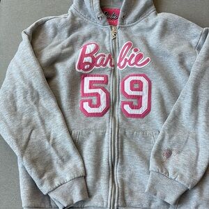 Forever 21 x Barbie™ Zip-Up Hoodie  MEDIUM unisex fits like a women’s LARGE/XL